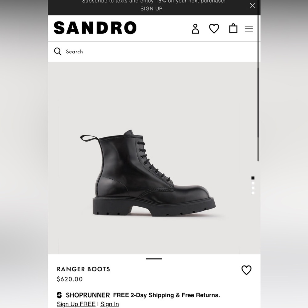 Sandro - Ranger Boots - Picture 4 of 4
